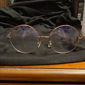 Fake circle round glasses